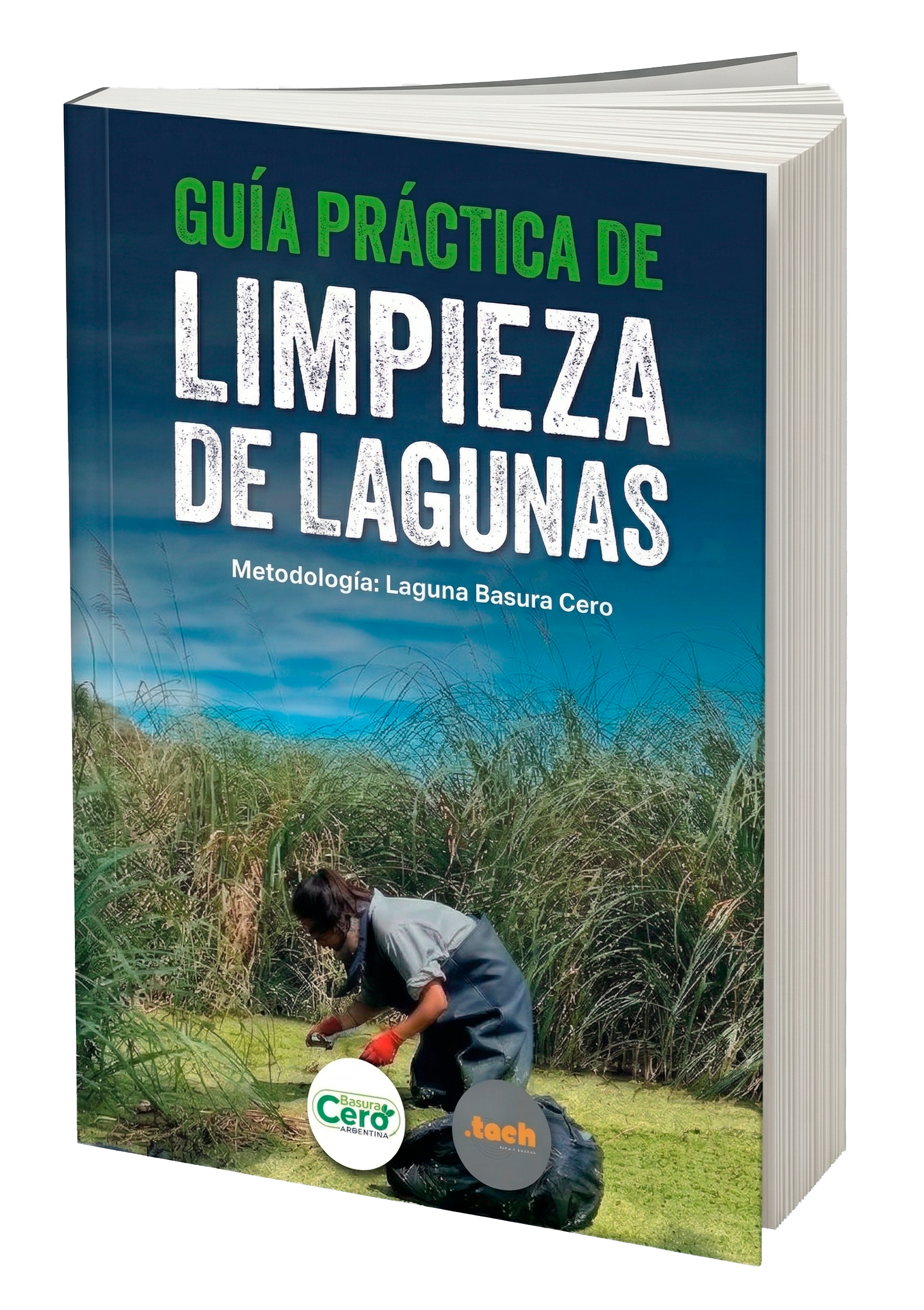 Guía Práctica Limpieza de Lagunas Mockup
